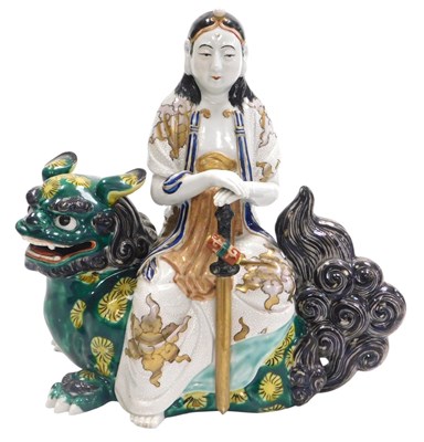 Lot 27 - A Meiji period Japanese Kutani figure of...