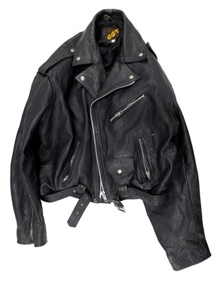 Lot 955 - A Boy Chaos Life Collection leather jacket.