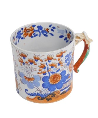 Lot 666a - A 19thC Masons Ironstone porter mug, decorated...