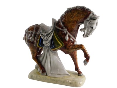 Lot 586 - An Italian pottery model of a horse, with...