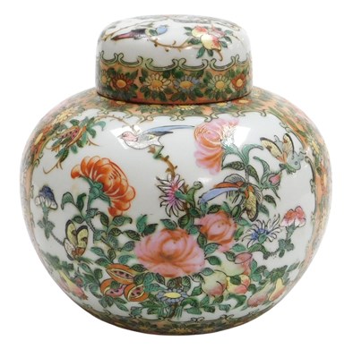 Lot 37 - A 20thC Chinese famille rose porcelain ginger...