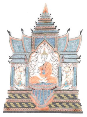 Lot 92 - Thai School (19th/20thC), Buddha and the...