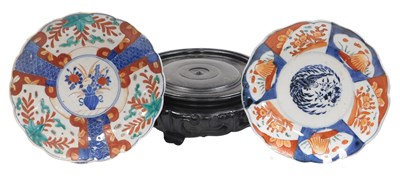 Lot 114 - Two Meiji period Japanese Imari dishes, of...