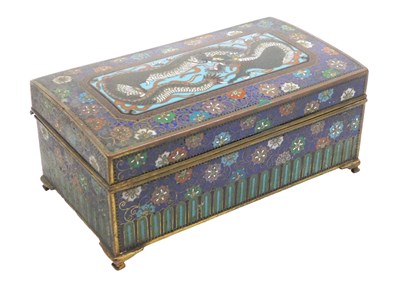 Lot 6 - A Japanese Meiji period cloisonne enamel...