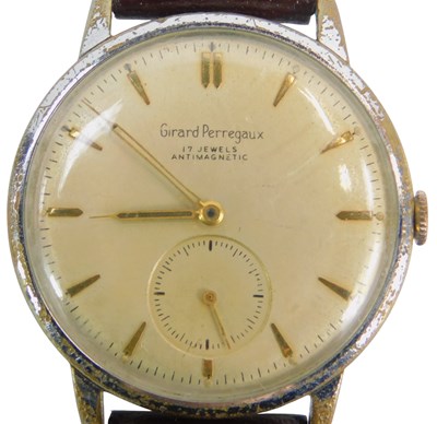 Lot 54 - A Girard Perregaux gentleman's stainless steel...