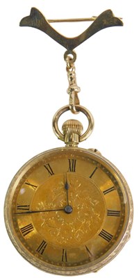 Lot 56 - A Victorian lady's pocket watch, the circular...