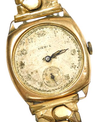 Lot 59 - A mid century 9ct rose gold cased gentleman's...