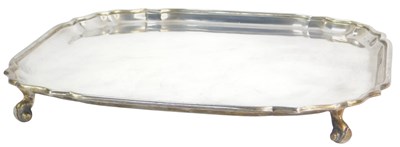 Lot 7 - An Elizabeth II silver salver, of square form,...