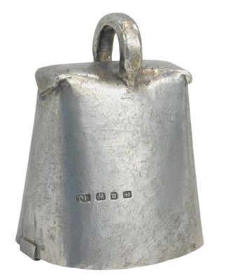 Lot 37 - A Victorian silver cow bell, Birmingham...
