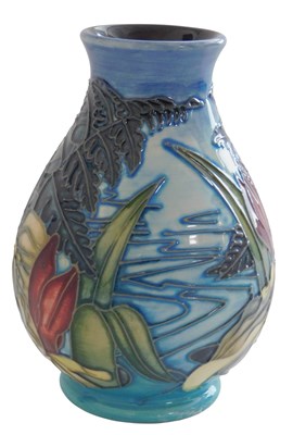 Lot 106 - A Moorcroft pottery vase decorated in the...
