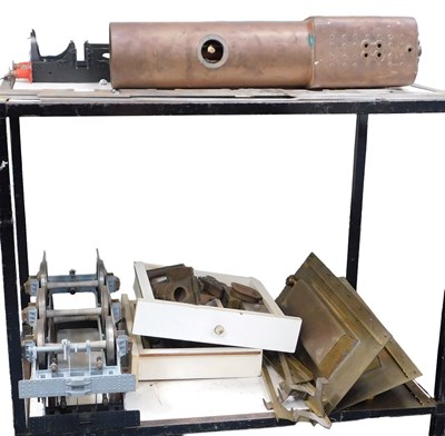 Lot 11 - Various 5½" locomotive parts, including copper...