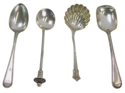 Lot 47 - A group of silver spoons, comprising a...
