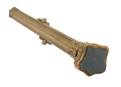 Lot 71 - A Victorian gilt metal propelling pencil and...