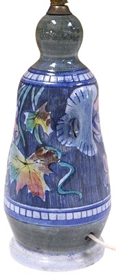 Lot 34 - A 20thC Tilgmans Keramics pottery table lamp,...