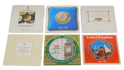 Lot 203 - Six Royal Mint United Kingdom brilliant...
