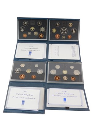 Lot 205 - Four Royal Mint United Kingdom proof coin...