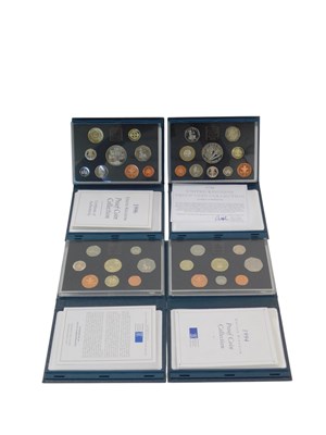 Lot 206 - Four Royal Mint United Kingdom proof coin...
