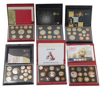 Lot 207 - Six Royal Mint United Kingdom proof coin...