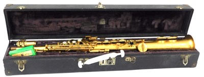 Lot 11 - A René Guenot model 1929 soprano saxophone,...