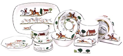 Lot 70 - A group of Wedgwood porcelain hunting scenes...