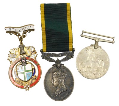 Lot 169 - A George VI Territorial Efficiency Medal,...