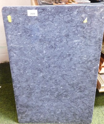 Lot 2020 - A grey marble chopping board, of rectangular...