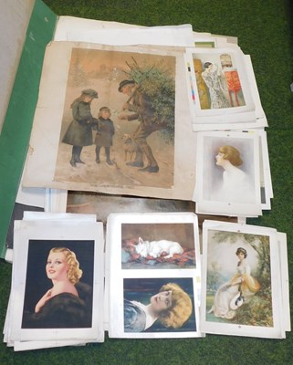 Lot 2029 - A folio containing various prints, to include...