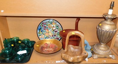 Lot 2030 - An Art Deco moulded glass tea set, in the...