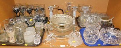 Lot 2034 - Various glassware, to include a pair of...