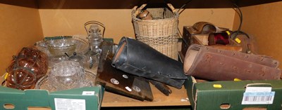 Lot 2038 - General household effects, to include leather...