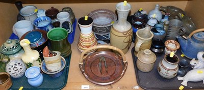 Lot 2062 - A group of studio pottery, various potters, to...