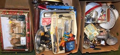 Lot 2063 - Kitchenalia, to include flatware, enamel...