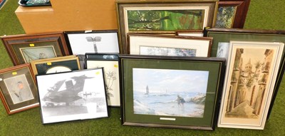 Lot 2067 - Various pictures, prints, etc., to include SJ...