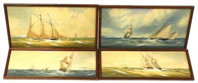 Lot 85 - C H Lewis (British 19thC). Coastal maritime...