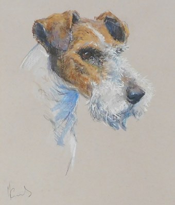 Lot 91 - Malcom Coward (British b1948). Wire haired fox...