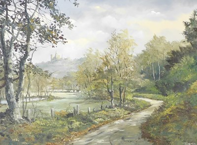 Lot 93 - Denys Garle (British late 20thC). Landscape...