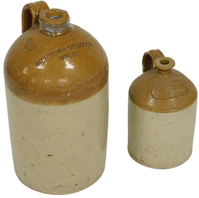 Lot 92 - A 19thC Doulton & Watts two tone stoneware...