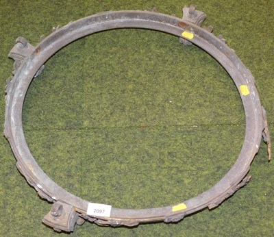 Lot 2097 - A brass ceiling light frame, of circular form,...