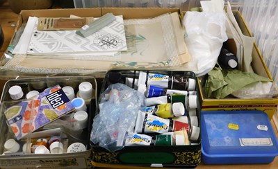 Lot 2110 - Artist related materials, to include various...