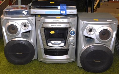Lot 2142 - A Panasonic CD stereo system, SA-AK300,...