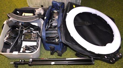 Lot 2147 - Cameras and optical equipment, to include...