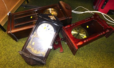Lot 2173 - Three wall clocks, to include Actim.