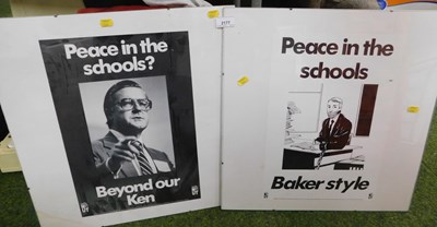 Lot 2177 - Two National Union of Teachers framed posters,...