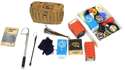 Lot 161 - Assorted fishing accessories, including gaffs,...