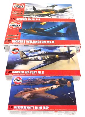 Lot 206 - Four Airfix model aeroplane model...