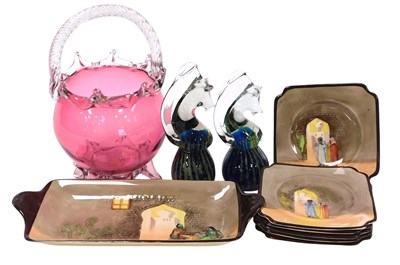Lot 208 - A Royal Doulton pottery Arab series sandwich...
