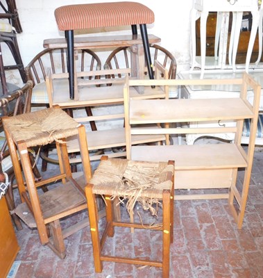 Lot 1029 - A group of furniture, to include two folding...