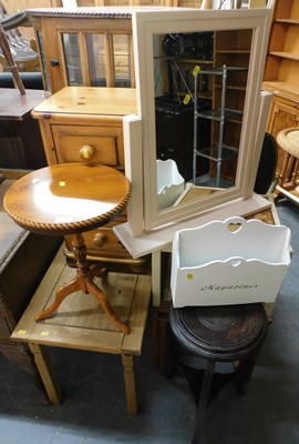 Lot 1071 - A group of furniture, to include a swing frame...