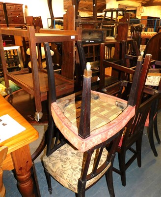 Lot 1037 - A group of furniture, comprising an oak two...