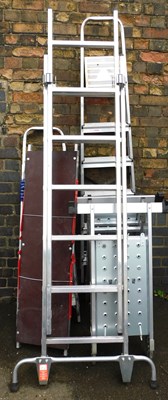 Lot 1138 - A group of ladders, to include a Prodeck...